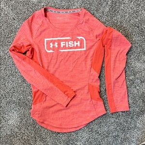 Under Armour Coral Long Sleeve with Fish Logo